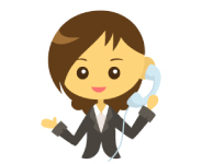 電話している女性の画像